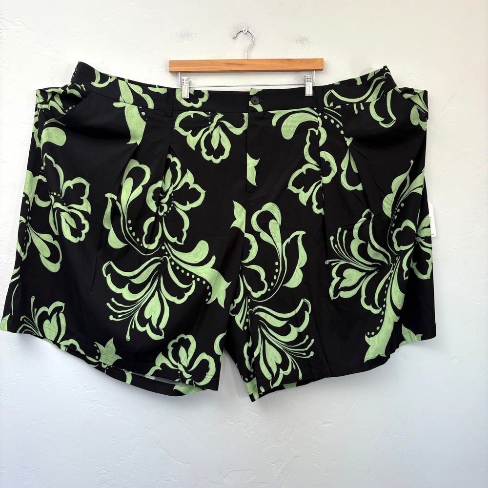 Universal Standard Shorts Women Size 3XL Green Black Floral New